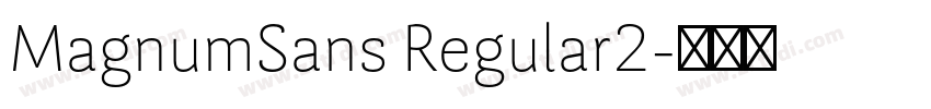 MagnumSans Regular2字体转换